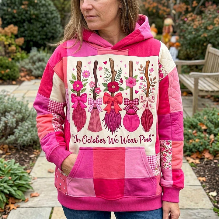 Różowy Październik Magiczny Hoodie