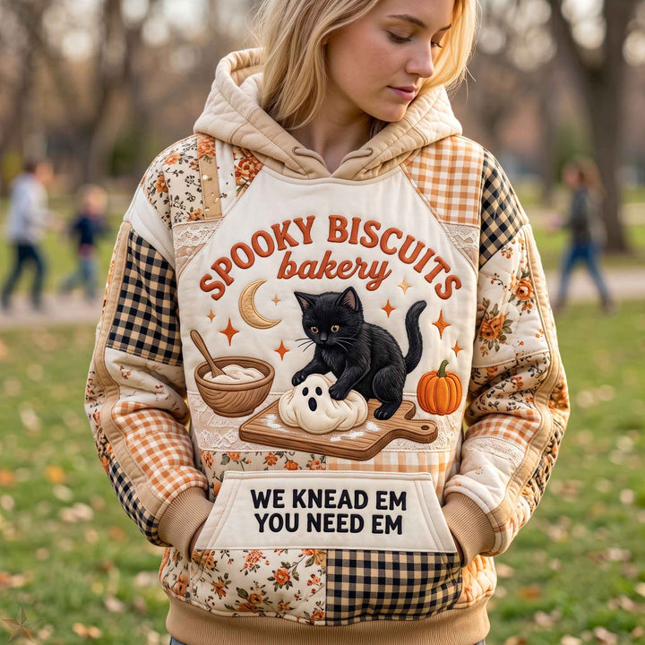 Hoodie Kota o Północy Jesienią