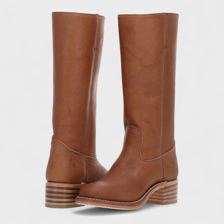 Klára - Klasyczne buty jeździeckie z wysokim cholewką