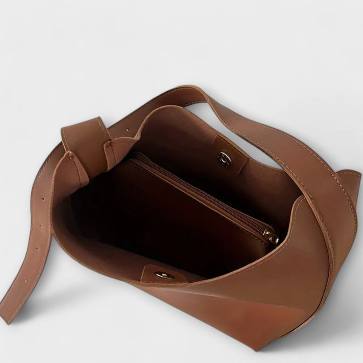 Cécile. – Elegancka skórzana torba na ramię